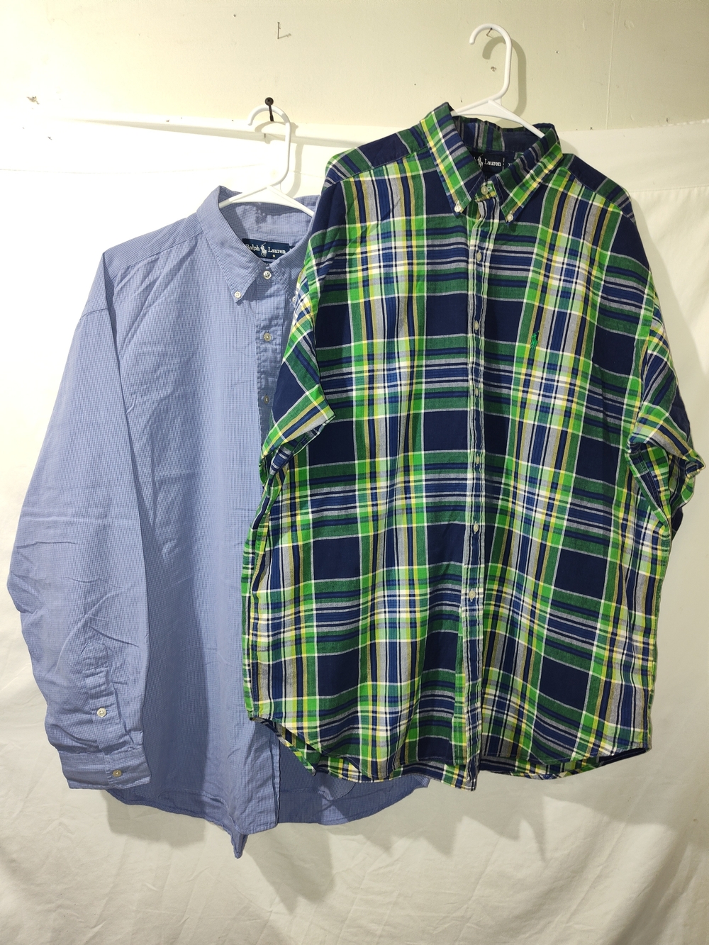Polo by Ralph Lauren Navy & Green Plaid Button-Up Shirt
